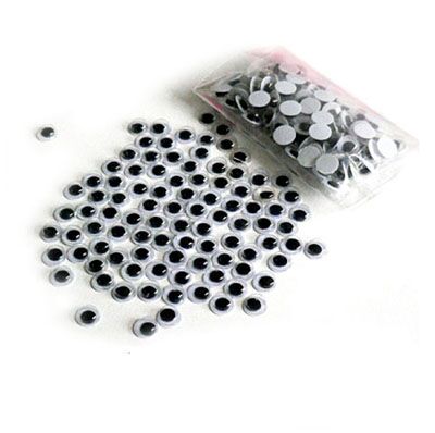 6mm Wiggly Eye Pack of 100