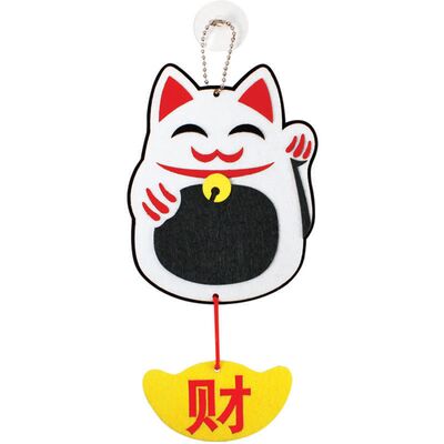 Felt Chinese New Year Fortune Cat Hanger Pack of 5