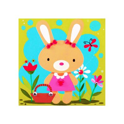 Canvas Art Medium With Jewel Sticker - Sample - Rabbit