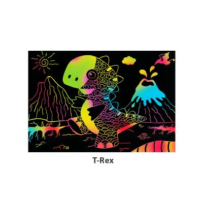 Tangle Scratch Art - Awesome Dino Kit - T-Rex