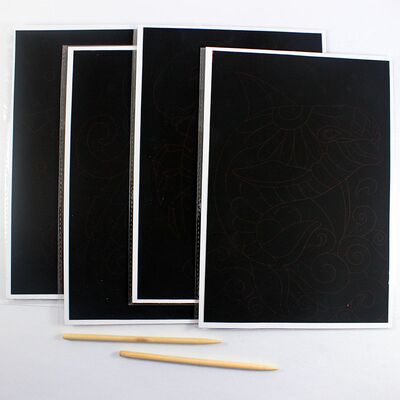 Tangle Scratch Art - Sealife Kit - Content