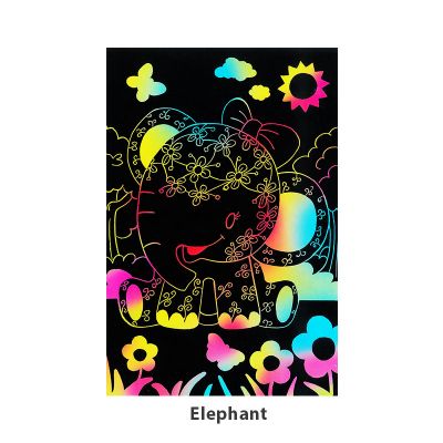 Tangle Scratch Art - Jungle Animal Kit - Elephant
