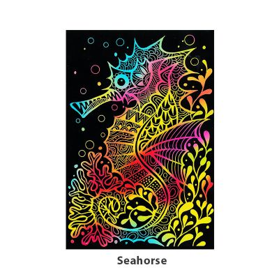 Tangle Scratch Art - Sealife Kit - Seahorse