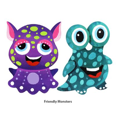 Cool Kids' Wonderland Magnet Fun - Friendly Monsters