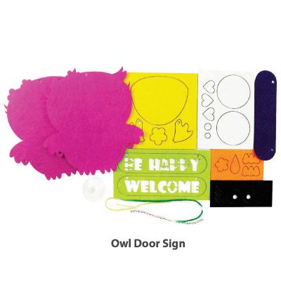 Felt Owl Door Sign - Content