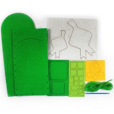 Felt Raya Money Packet Pack of 10 - ContentsFelt Raya Money Packet - Ketupat