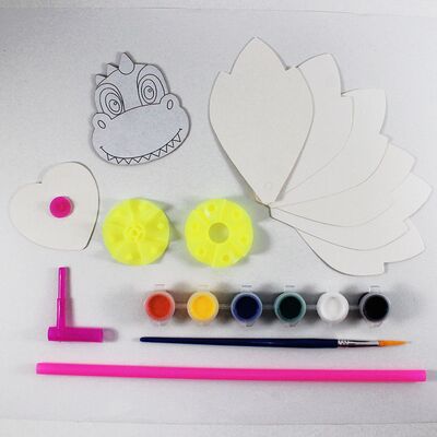 DIY Pinwheel Kit - Dinosaur - Contents