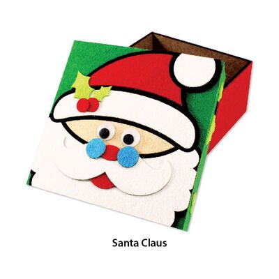 Felt Christmas Gift Box - Santa Claus