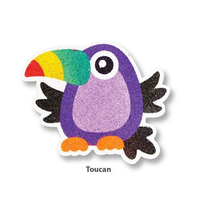 5-in-1 Sand Art Bird Board - Toucan