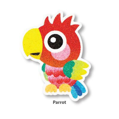 5-in-1 Sand Art Bird Board - Parrot