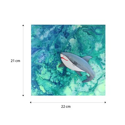 Canvas Pouring Art Box Set - Turtle And Shark - Canvas Size