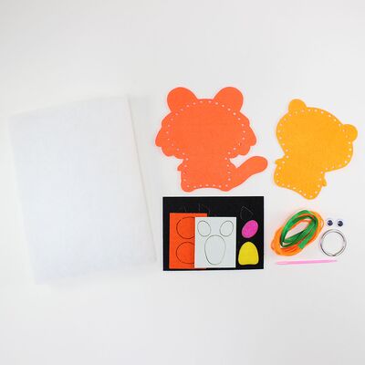 Felt Animal Plushie Kit - Contents