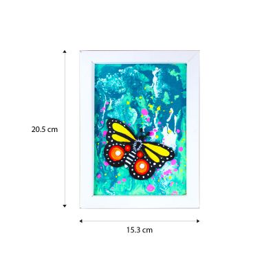 Pour Art Painting Kit With 3D Frame - Insects Theme - Size