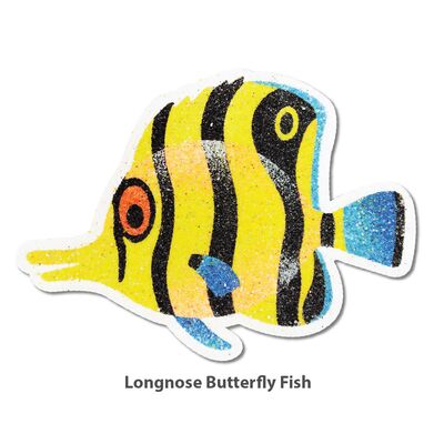 5-in-1 Sand Art Fish Board - Longnose Butterfly Fish