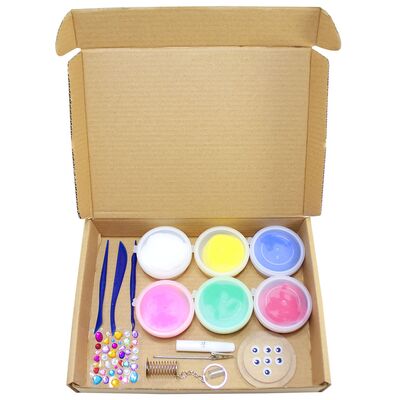 Unicorn Friends Clay Kraft Box Kit - 4-in-1 - Contents