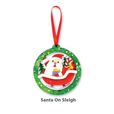 3D Christmas Hanging Deco Kit - Santa