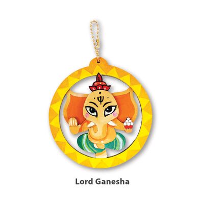 3D Deepavali Hanging Deco Kit - Lord Ganesha