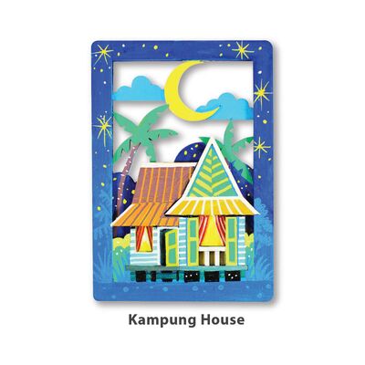 3D Hari Raya Deco Stand Kit - Kampung House