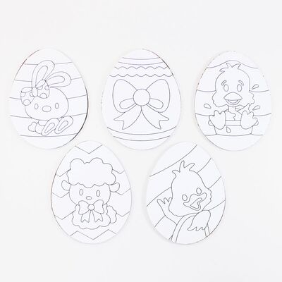 Easter Egg Painting Boards - Cute - Contents