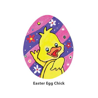 Easter Egg Painting Boards - Cute - Easter Egg Chick