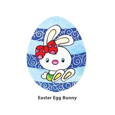 Easter Egg Painting Boards - Cute - Easter Egg Bunny