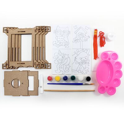 LED Wooden Lantern Kit - Contents