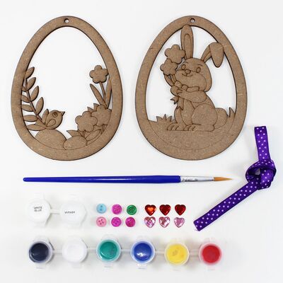 Paint With Love - 3D Easter Day Hanging Deco Kit - Contents