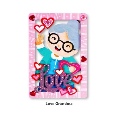 Paint With Love - 3D Grandma's And Grandpa's Deco Stand - Love Grandma