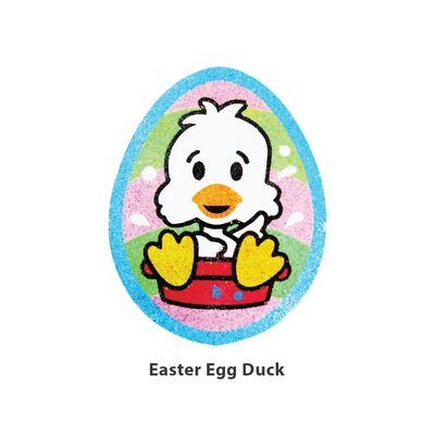 Sand Art Easter Egg Deco Board - Easter Egg Duck