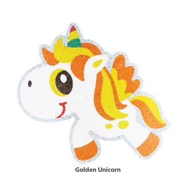 5-in-1 Sand Art Unicorn Board - Golden Unicorn