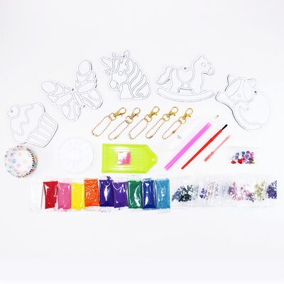 Sand Diamond Art Kit - All Things Adorable - Contents
