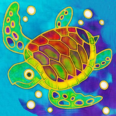 Batik Painting Malaysia - Sea Turtle Batik