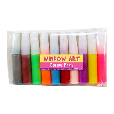 Window Art Colour Pen - 10 x 5.5ml