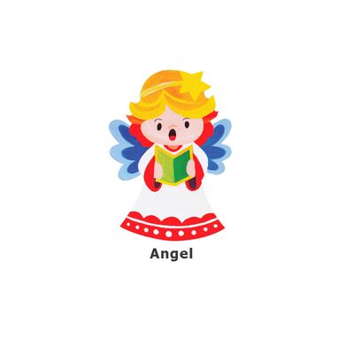 Christmas Magnet Pack of 5 - Angel