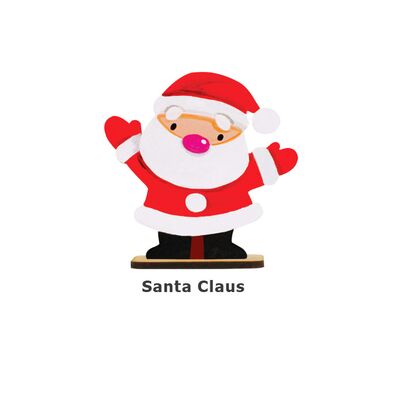 Christmas Paperclip Stand Pack of 5 - Santa Claus