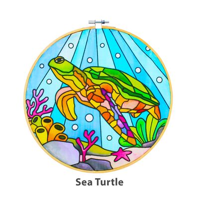 Batik Painting Hoop Kit - Sea Turtle