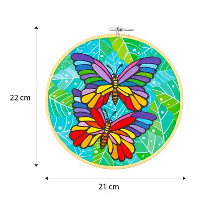Canvas Painting In Hoop - Size