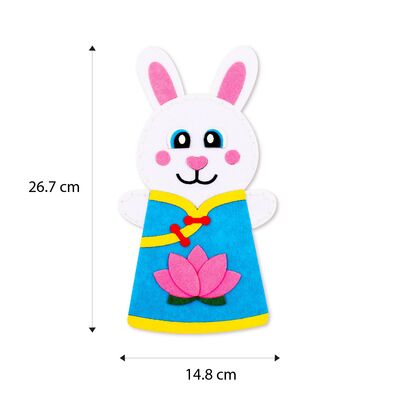 Mid-Autumn Felt Puppet - Rabbit - Size