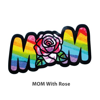 Suncatcher Mother's Day Paper KIt - Mom Rose
