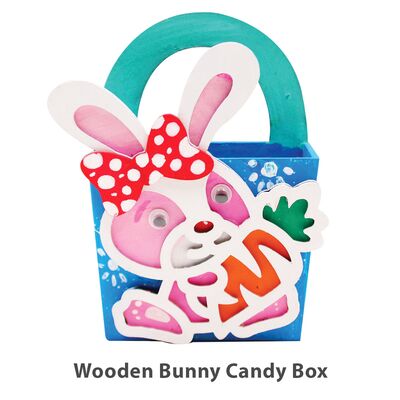 Wooden Bunny Candy Box