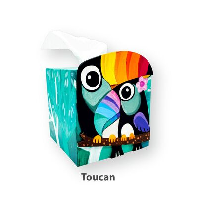 Wooden Tissue Box Painting Kit - Toucan