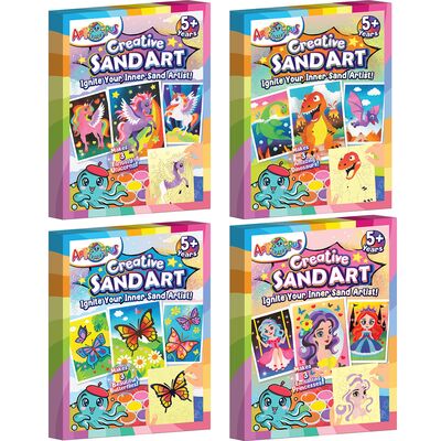 Creative Sand Art Set - Unicorns / Butterflies / Princesses / Dinosaurs