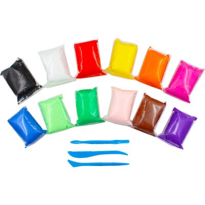 Easy Air-Dry Clay  - 12 Colours x 8g - Contents