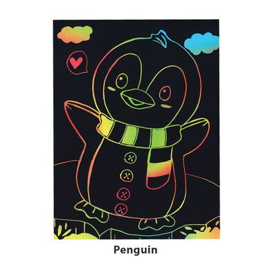 Scratch Art Bird - Penguin