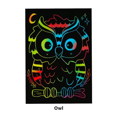 Scratch Art Bird - Owl