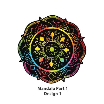 Scratch Art Mandala Kit - Part 1