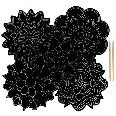 Scratch Art Mandala Kit - Part 2 - Contents