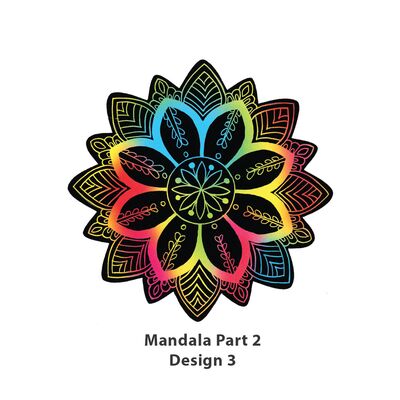 Scratch Art Mandala Kit - Part 2