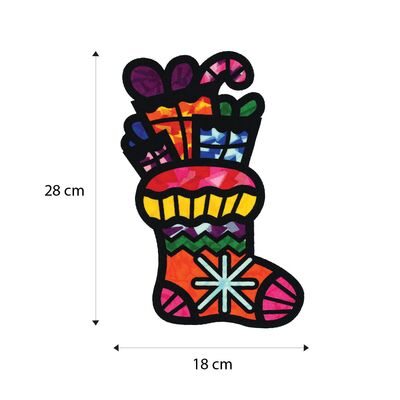 Suncatcher Christmas Day Paper Kit - Part 1 - Size