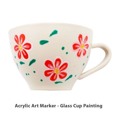 Acrylic Art Marker - Glass Cup Painting